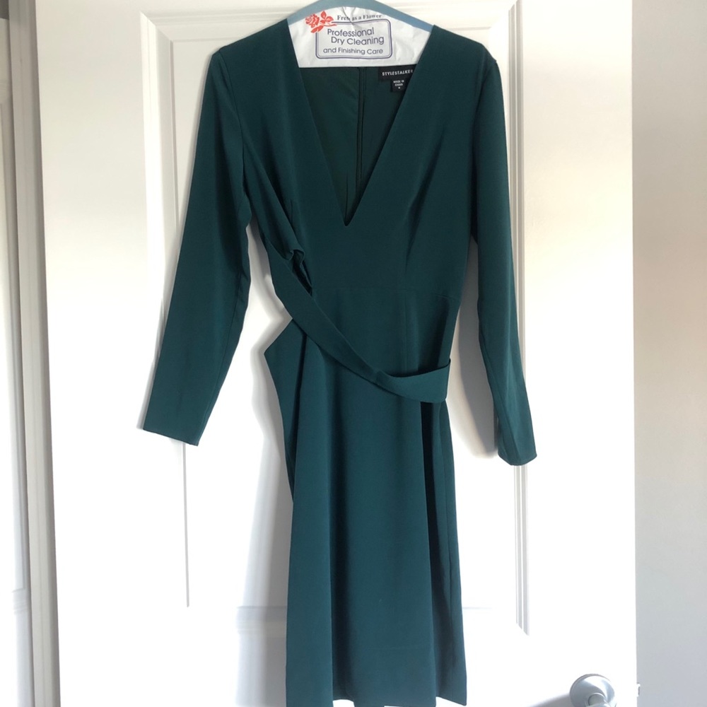 Stylestalker Green Riscal Sheath Dress - Picture 2 of 5